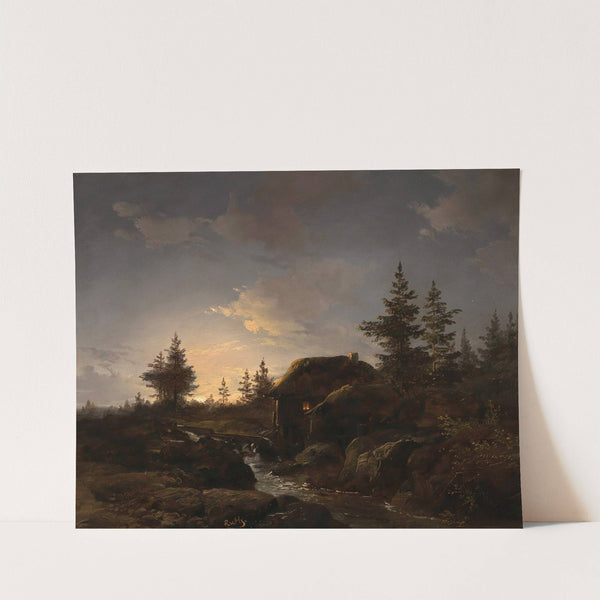 A Moonlit Night by Remigius Adrianus van Haanen