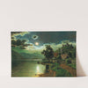 A Moonlit Night on a Lake by Fritz Chwala