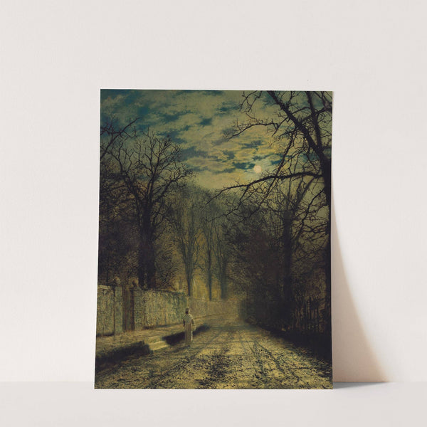 A Moonlit Street by John Atkinson Grimshaw