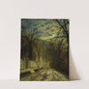A Moonlit Street by John Atkinson Grimshaw