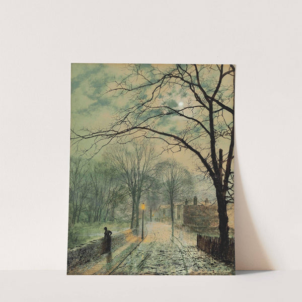 A moonlit stroll, Bonchurch, Isle of Wight by John Atkinson Grimshaw