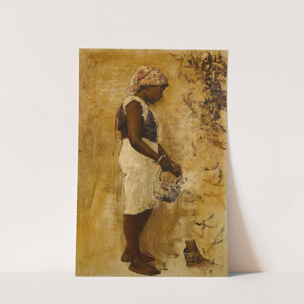 A Moorish girl in yellow by Edwin Lord Weeks