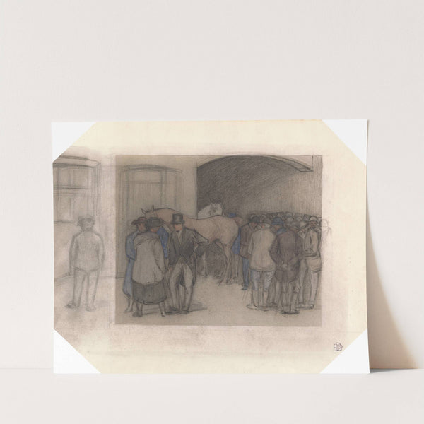 A Morning at Tattersalls by Robert Polhill Bevan