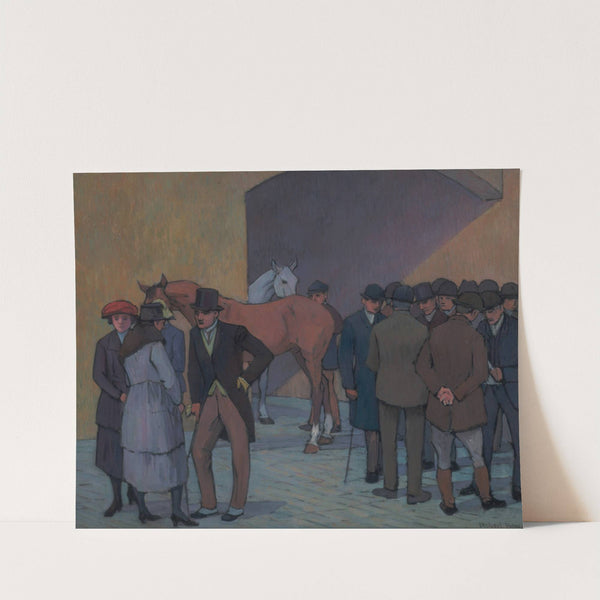 A Morning at Tattersall's by Robert Polhill Bevan