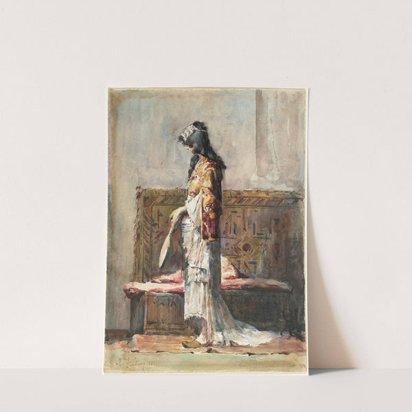 A Moroccan Woman in Traditional Dress by Mariano Fortuny Marsal
