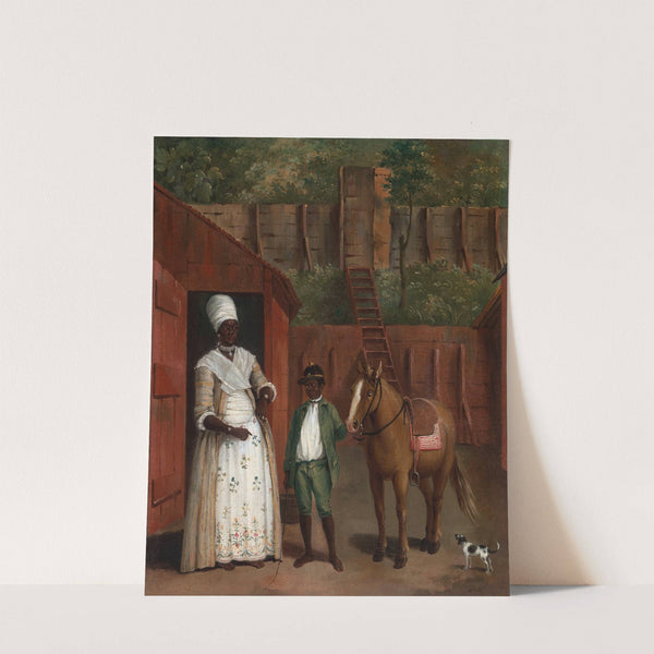 A Mother With Her Son And A Pony (circa 1775) by Agostino Brunias