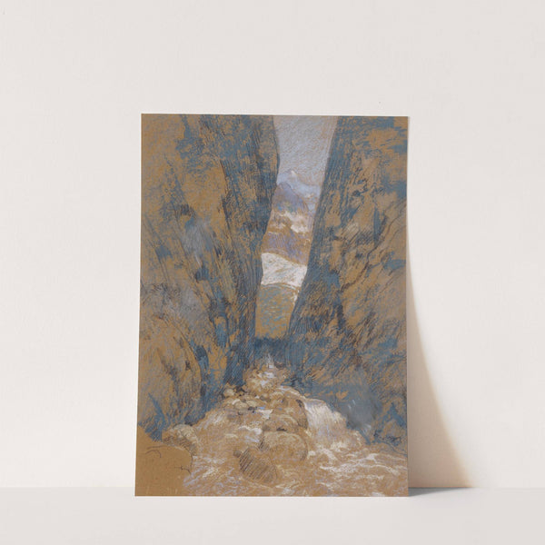 A Mountain Gorge by John Henry Twachtman