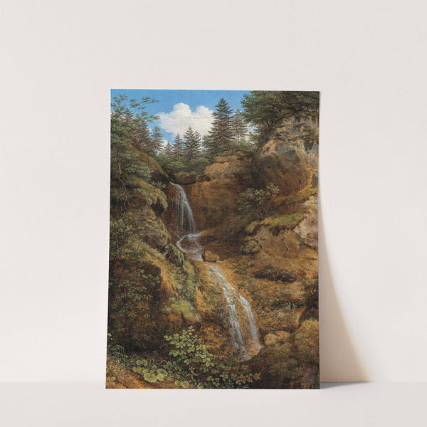 A Mountain Stream by Eduard von Moro