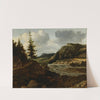 A Mountainous River Landscape with Travellers (About 1660) by Allaert van Everdingen