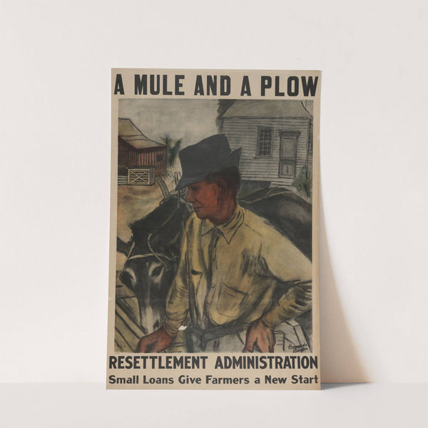 A mule and a plow-Resettlement Administration-Small loans give farmers a new start by Bernarda Bryson