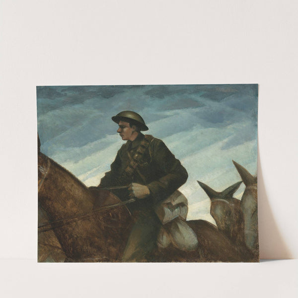 A Mule Team (1917-1918) by Christopher R. W. Nevinson