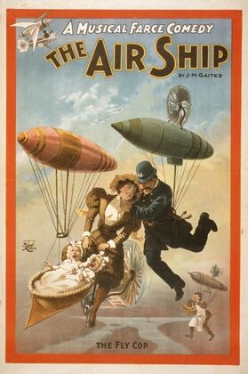 A musical farce comedy, The air ship by J.M. Gaites.