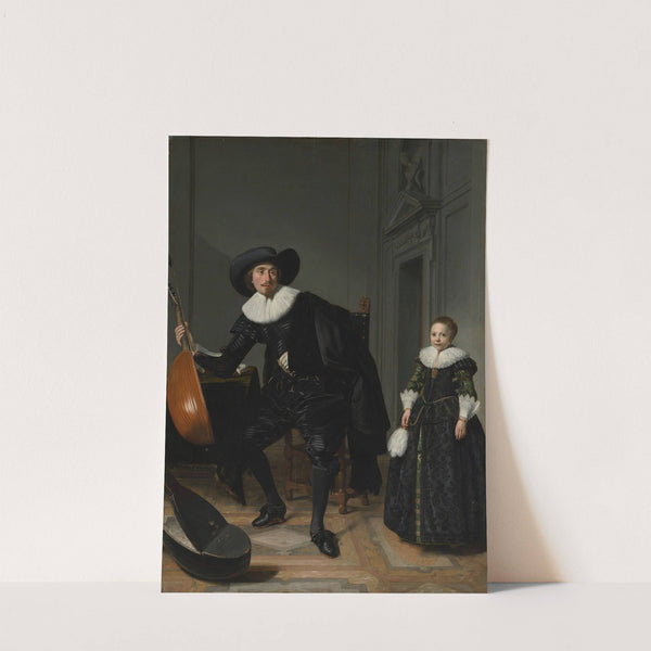 A Musician and His Daughter by Thomas de Keyser