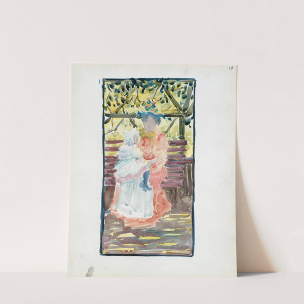 A nanny with her charge (1895–1897) by Maurice Prendergast