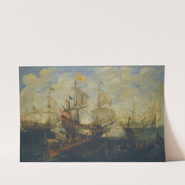 A Naval Battle Between Turks And Christians by Andries van Eertvelt