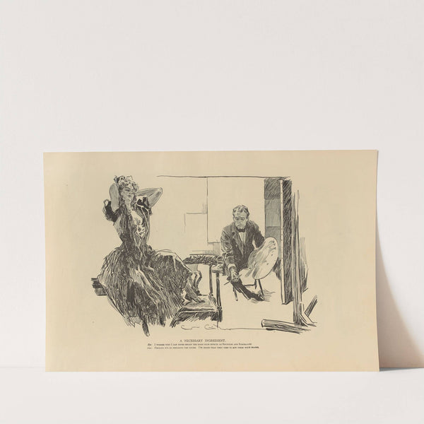 A necessary ingredient (1893-1900) by Charles Dana Gibson