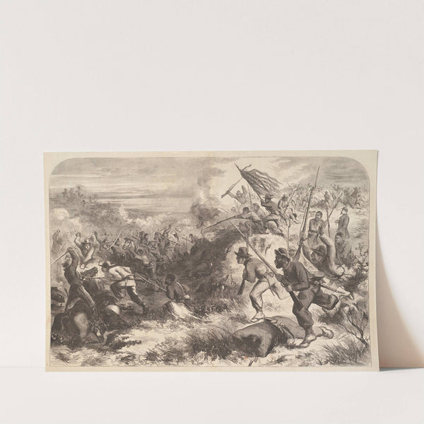 A Negro regiment in action (1863) by Thomas Nast