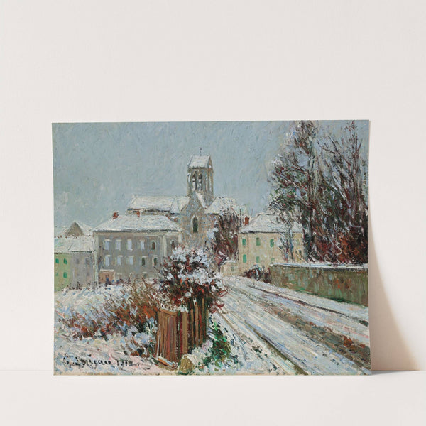 a neige à Auvers-sur-Oise by Gustave Loiseau