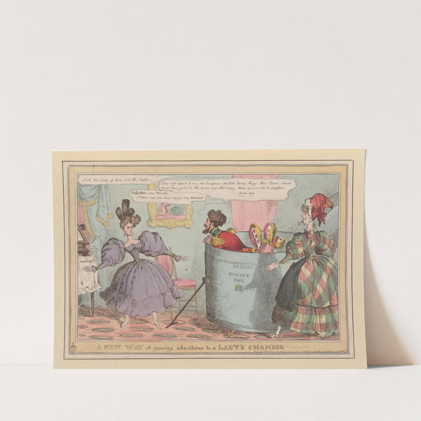 A new way of gaining admittance to a lady’s chamber (1827-1829) by William Heath