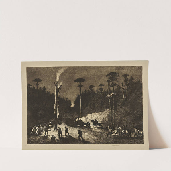 A night march. (1876) by Edwin Forbes