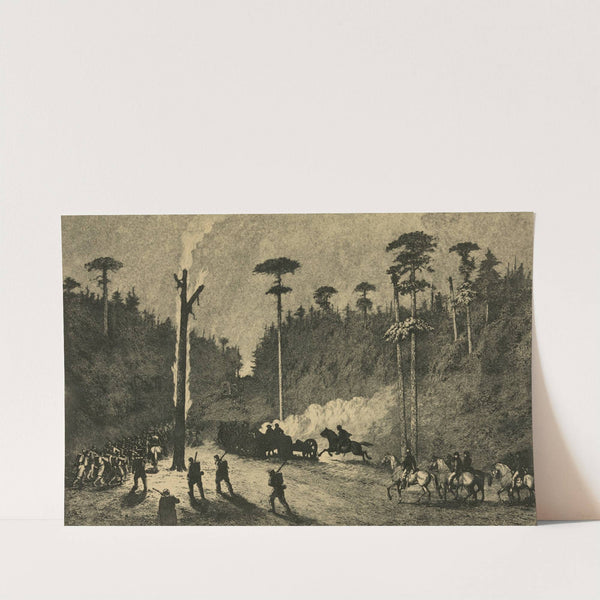 A night march by Edwin Forbes