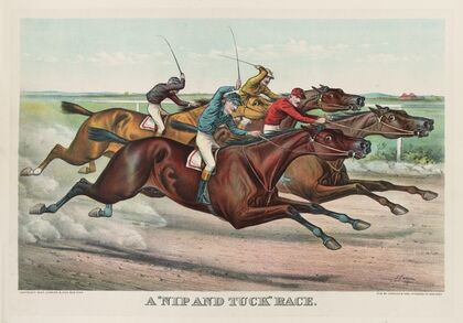 ‘A nip and tuck’ race (1892)