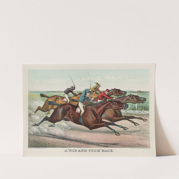 ‘A nip and tuck’ race (1892) by John Cameron