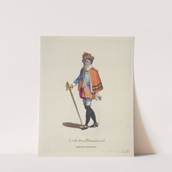 A noble man of Denmark in 1626. Gentilhomme de Dannemarck. (1757-1772) by Charles Grignion