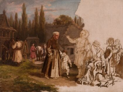 A Nobleman’s Family and a Monk