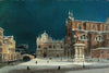 A noctural view of Campo dei Santi Giovanni e Paolo, Venice