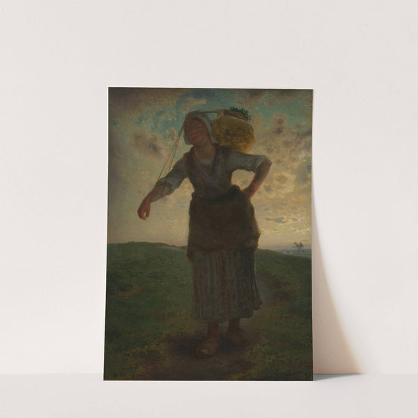 A Norman Milkmaid at Gréville by Jean-François Millet