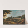A North-East View of the Weitenegg Castle Ruins near the Danube by Lorenz Adolf Schönberger
