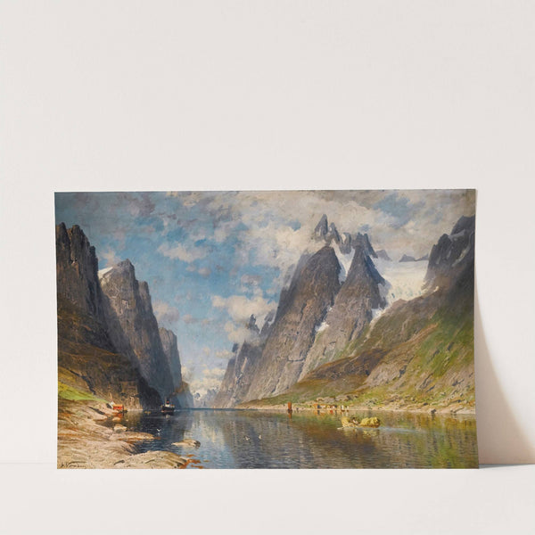 A Norwegian fjord (possibly the Sognefjord) by Adelsteen Normann