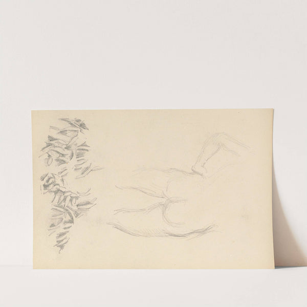 A Nude and Foliage (1879-1882) by Paul Cézanne