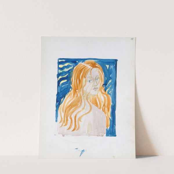 A nude woman with red hair (1895–1897) by Maurice Prendergast