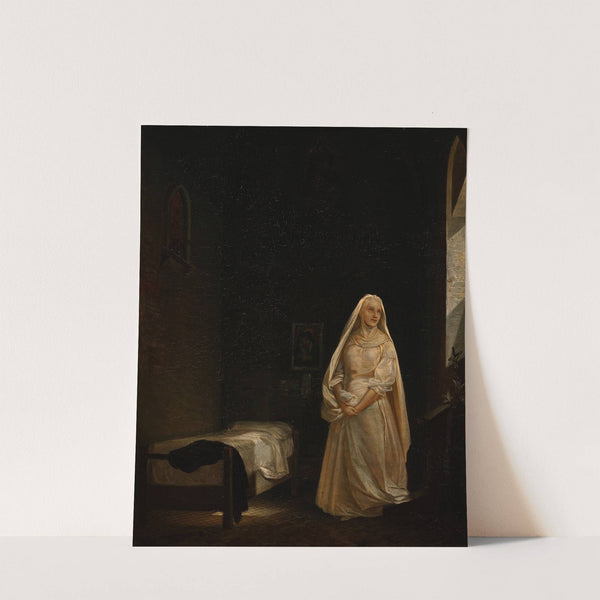 A Nun In Her Cell by Carl Gustaf Plagemann