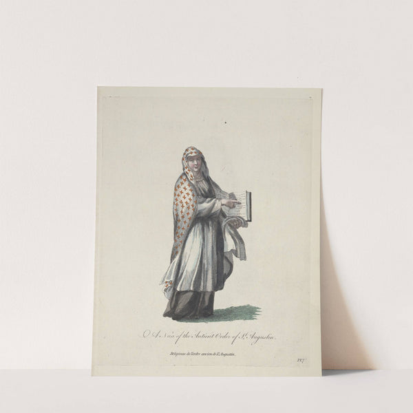 A nun of the antient Order of St. Augustin. (1757-1772) by Charles Grignion