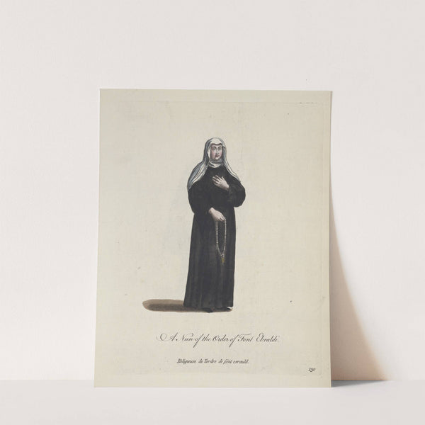 A nun of the order of Font Ebraldi. Religeuse de l’ordre de Font Evrauld. (1757-1772) by Charles Grignion