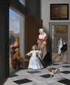 A Nurse and a Child in an Elegant Foyer (1663)