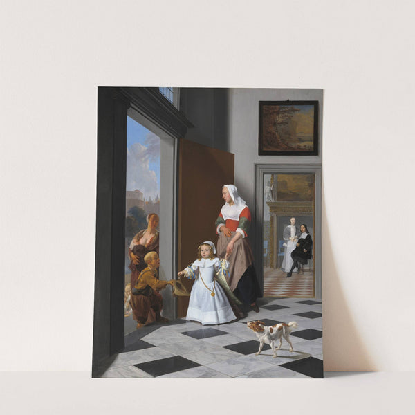 A Nurse and a Child in an Elegant Foyer (1663) by Jacob Ochtervelt