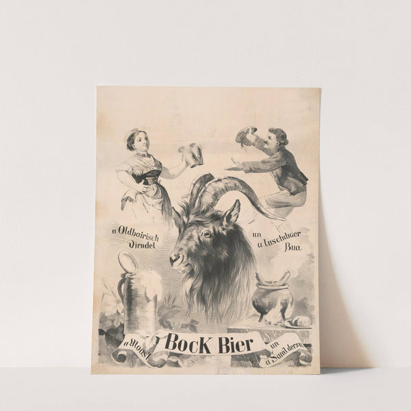 A Oldbairisch Dirndel, un a luschdiger Bua, bock bier, a Moas’t, un a Sam’ldersu (1884) by Henry Jerome Schile