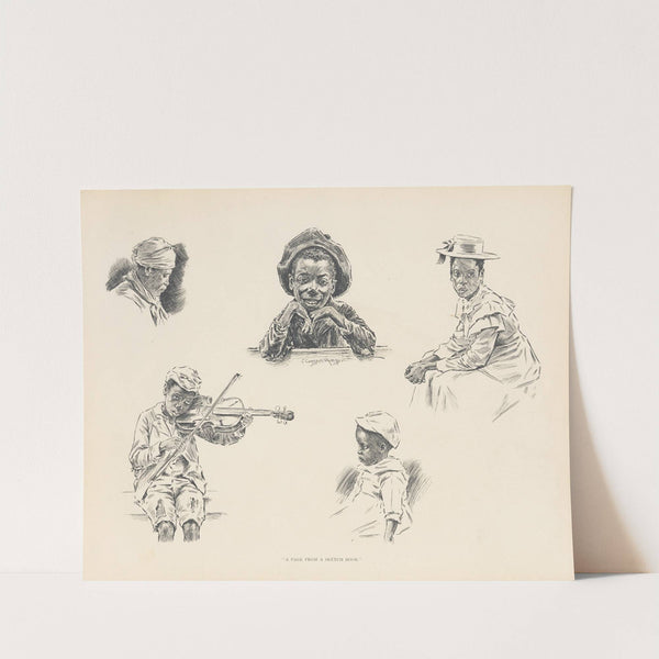 A page from a sketch book (1899) by J. Campbell Phillips