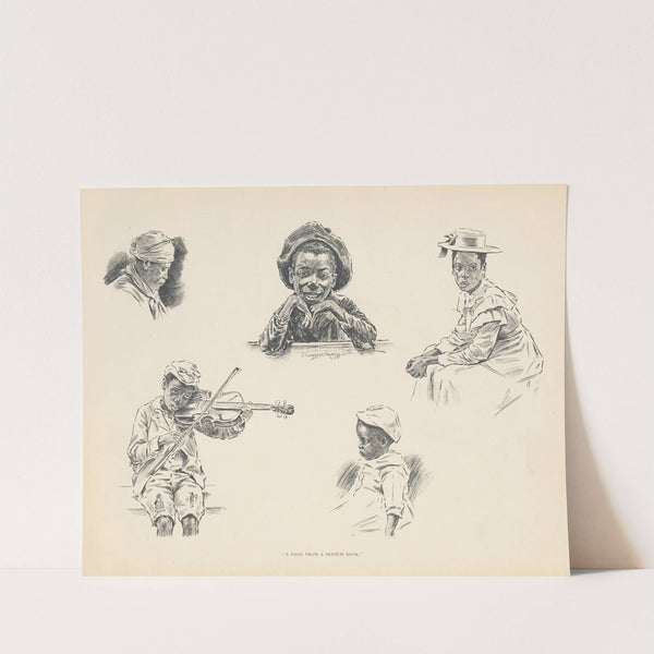 A page from a sketch book by J. Campbel Phillips