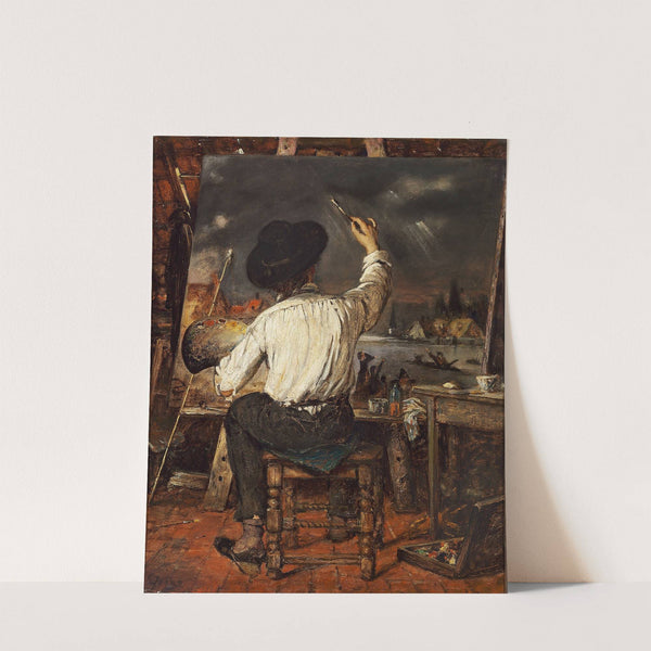 A painter at the easel by Eugène Joors