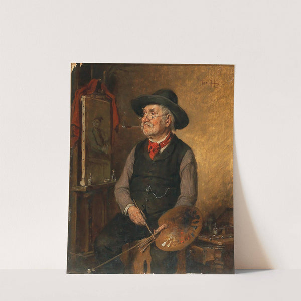 A Painter At The Easel, by Hermann Kern