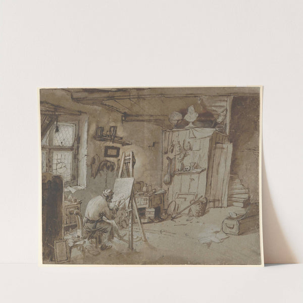 A Painter at Work in his Studio by Thomas Wijck