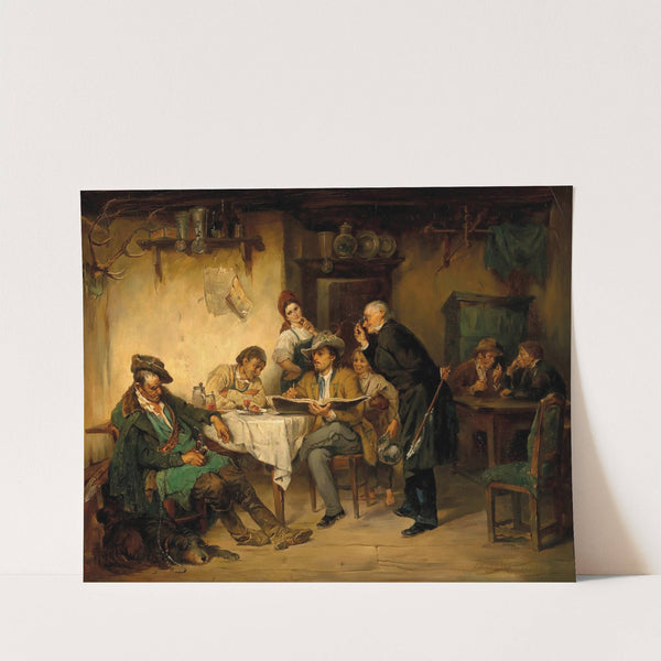 A Painter in a Tavern by Friedrich von Keller