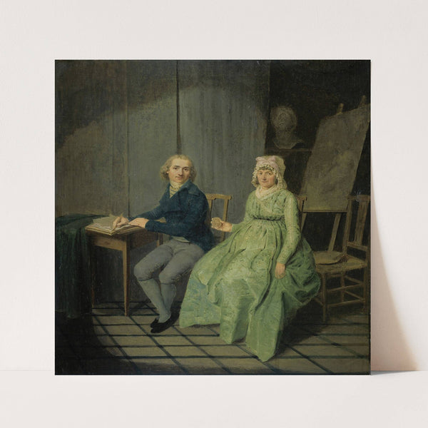 A Painter with his Wife by Wybrand Hendriks