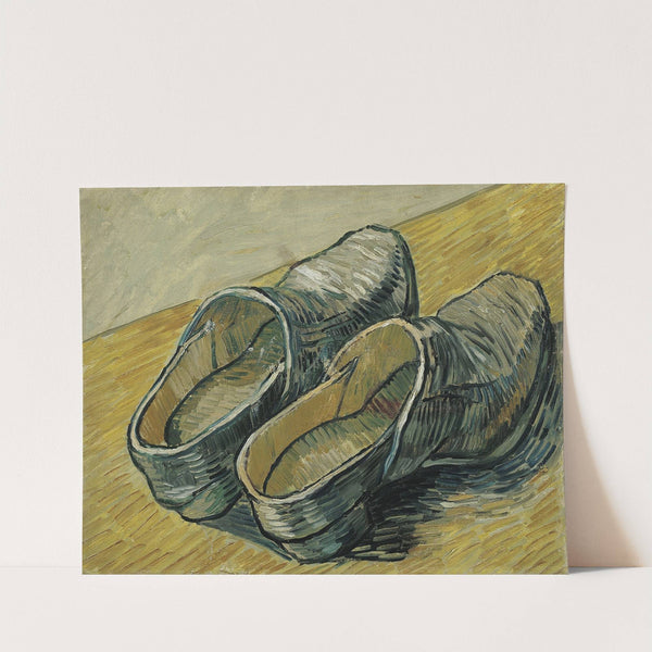A pair of leather clogs (1888) by Vincent van Gogh