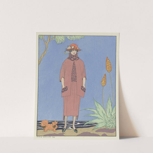 A palm beach ; Tailleur, de Worth (1921) by George Barbier